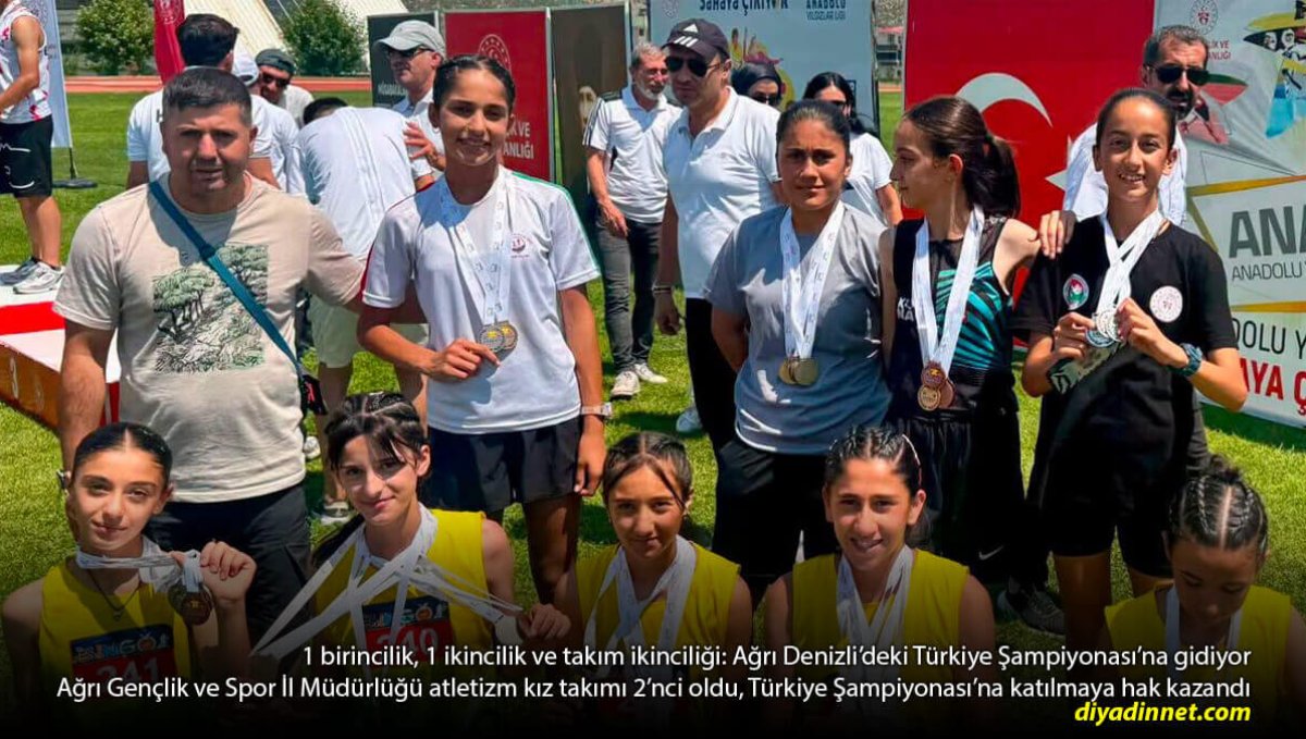 Ağrı'nın Atletizm Kız Takımından Büyük Başarı: Türkiye Şampiyonası Bileti Geldi