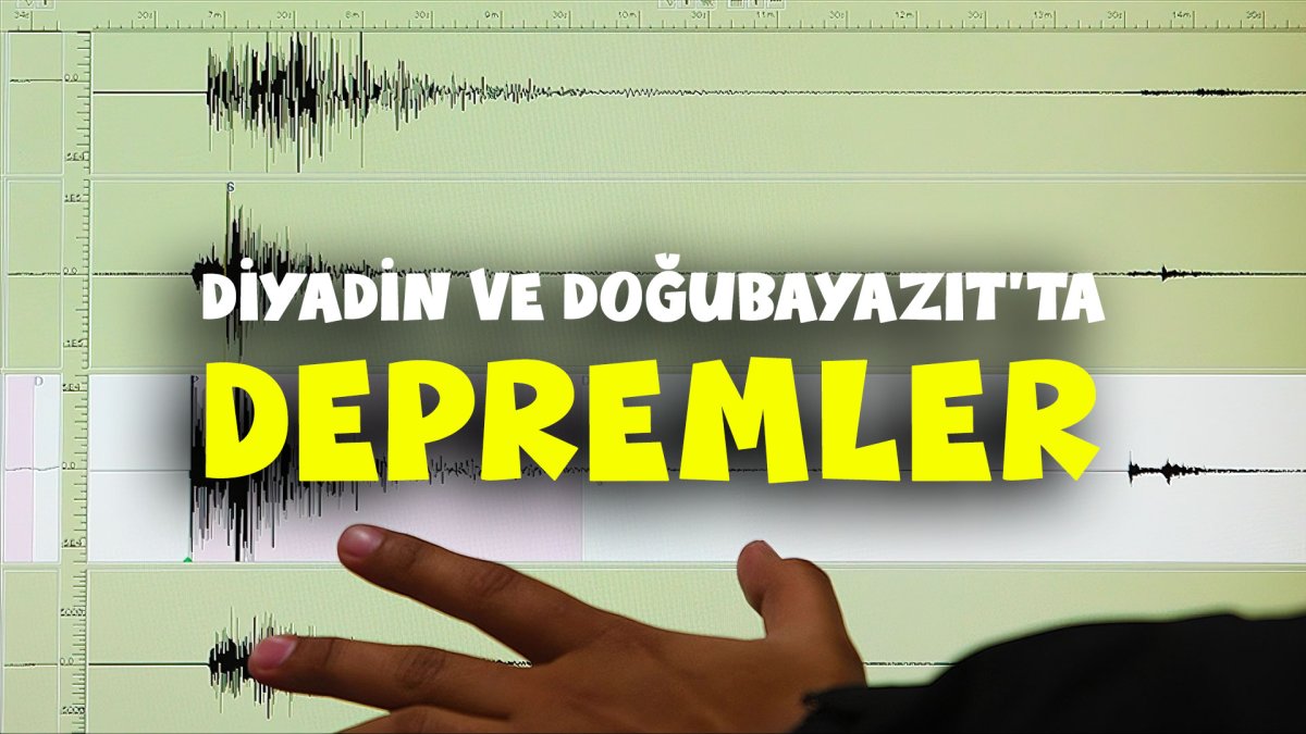 Ağrı'nın Diyadin ve Doğubayazıt İlçelerinde Üst Üste Depremler