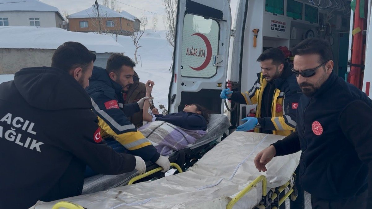 Ağrı Patnos Uzunca Köyünde 15 Yaşındaki Toprak Sarı Paletli Ambulansla Hastaneye Ulaştırıldı