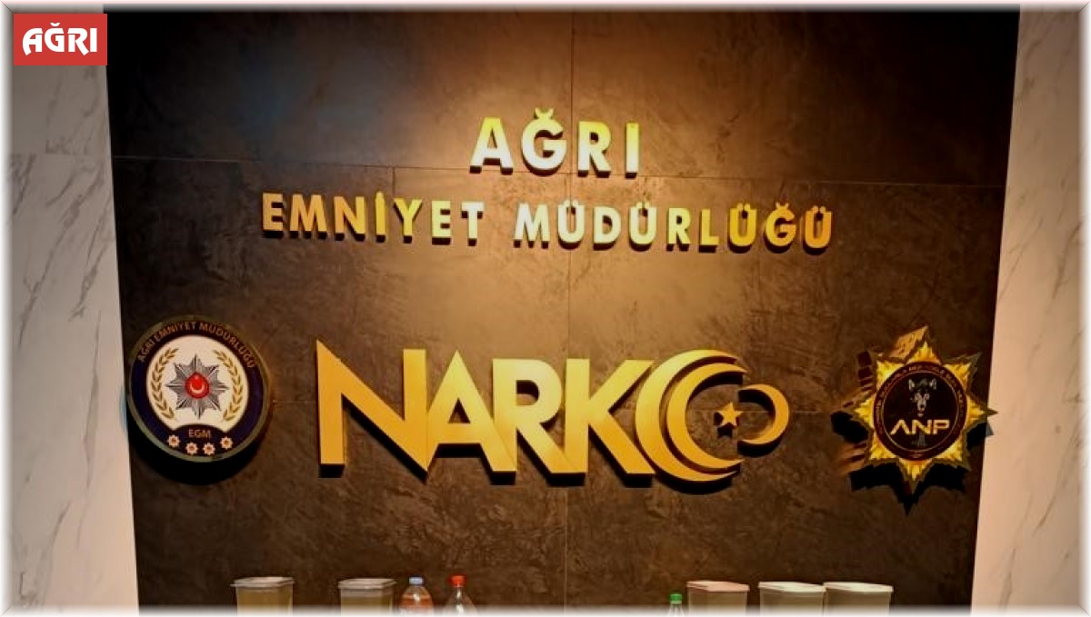 Ağrı polisinden uyuşturucu tacirlerine baskın