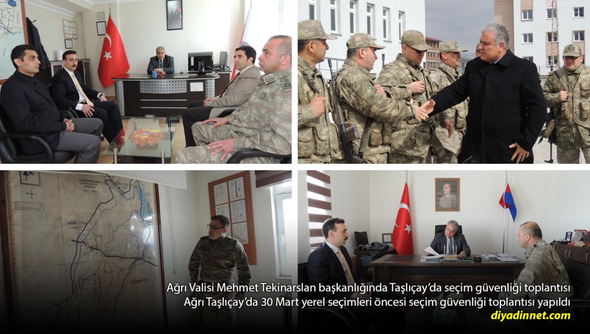 Ağrı Taşlıçay'da 30 Mart Yerel Seçimleri Öncesi Seçim Güvenliği Toplantısı Yapıldı