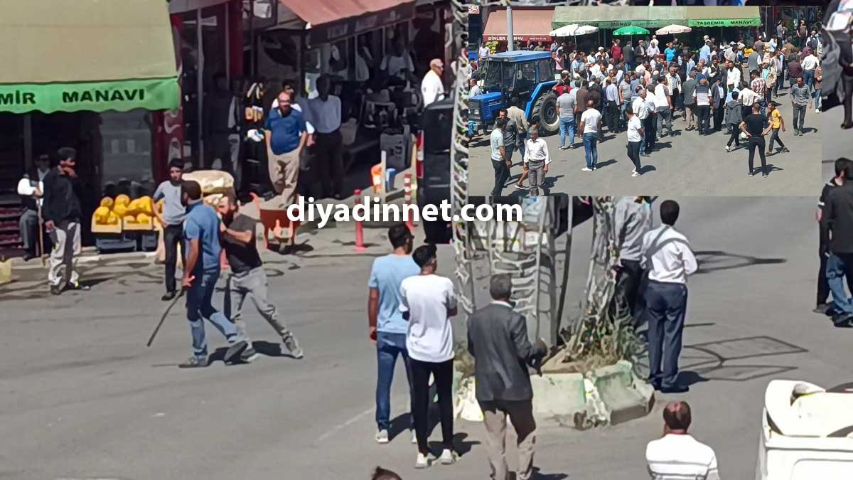 Ağrı Taşlıçay'da Kumluca Köylüleri Çarşı Ortasında Kavga Etti