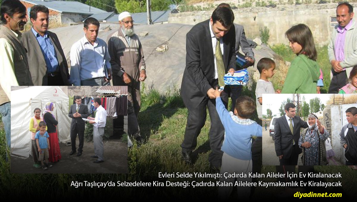 Ağrı Taşlıçay'da Selzedelere Kira Desteği: Çadırda Kalan Ailelere Kaymakamlık Ev Kiralayacak