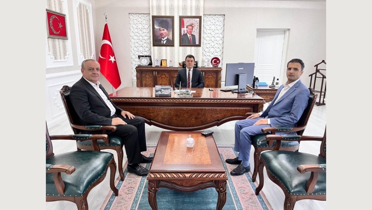 Ağrı TEİAŞ ve Ağrı Havaalanı müdürlerinden Kaymakam Dertlioğlu'na ziyaret