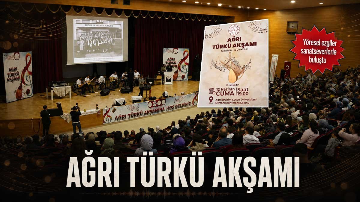 Ağrı Türkü Akşamı Yoğun İlgi Gördü