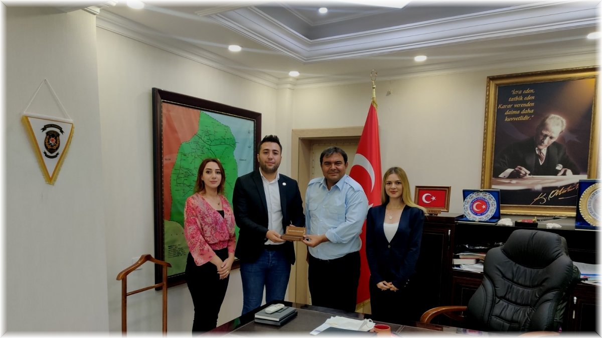 Ağrı UCİM gönüllülerinden Kaymakam Balcı’ya çocukların korunmasına yönelik proje ziyareti