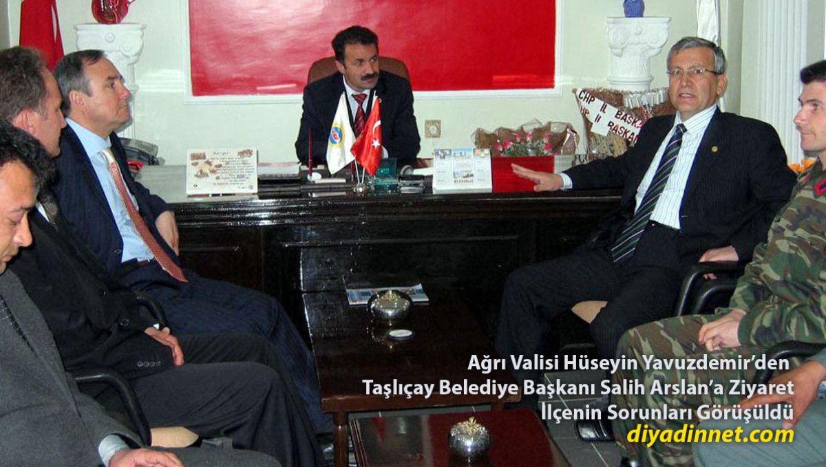Ağrı Valisi Hüseyin Yavuzdemir'den Taşlıçay Belediye Başkanı Salih Arslan'a Ziyaret