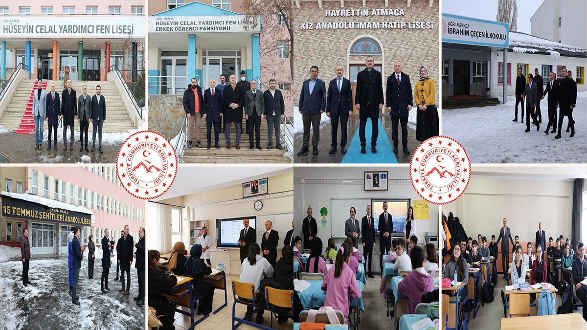 Ağrı Valisi Önder Bozkurt okulları tek tek inceledi, Öğrencilerin talepleri masaya yatırıldı