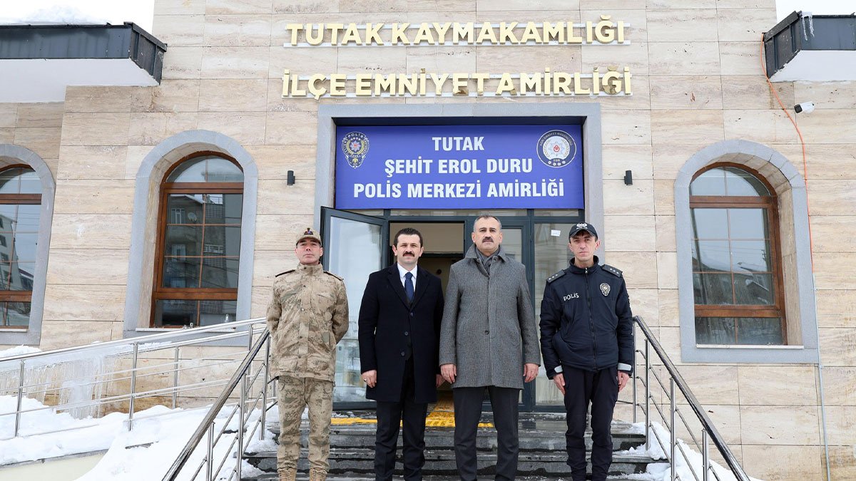 Ağrı Valisi Önder Bozkurt Tutak’ta kamu yatırımlarını ve yeni Emniyet binasını inceledi