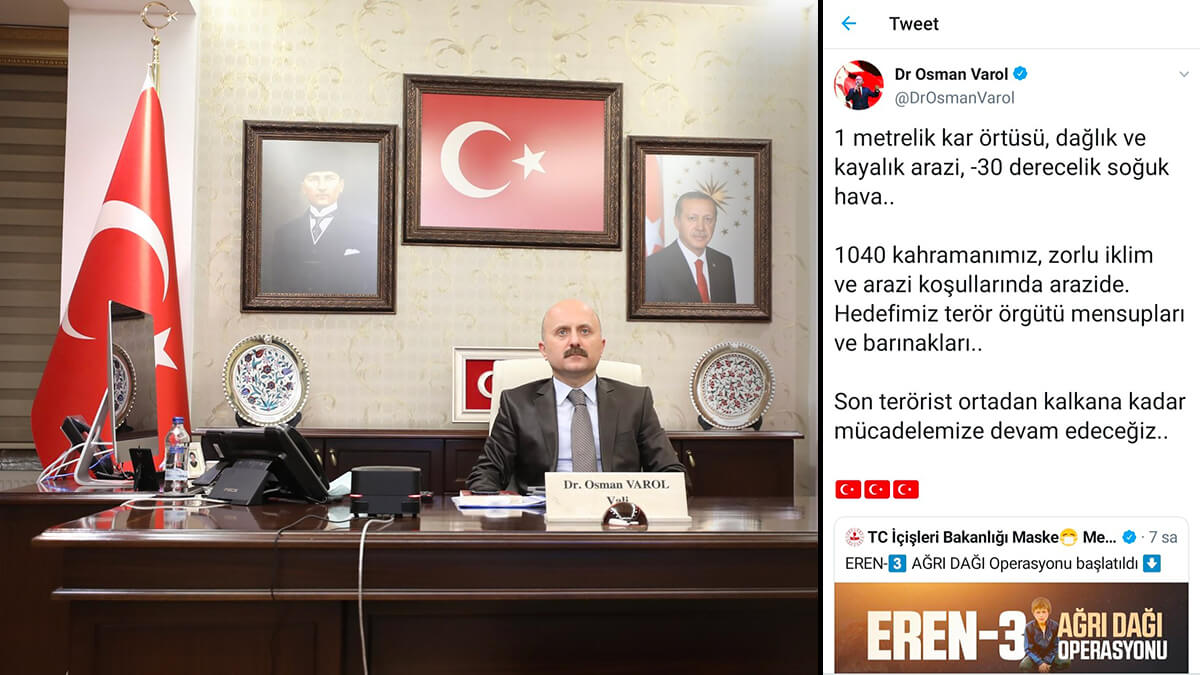 Ağrı Valisi Varol'dan 'Eren-3 Ağrı Dağı' Operasyonu açıklaması