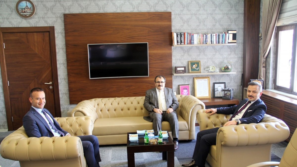 Ağrı’da veda ziyareti: Başsavcı Hasan Turgut ve Mehmet Keskin, Müdür Tekin’le bir araya geldi