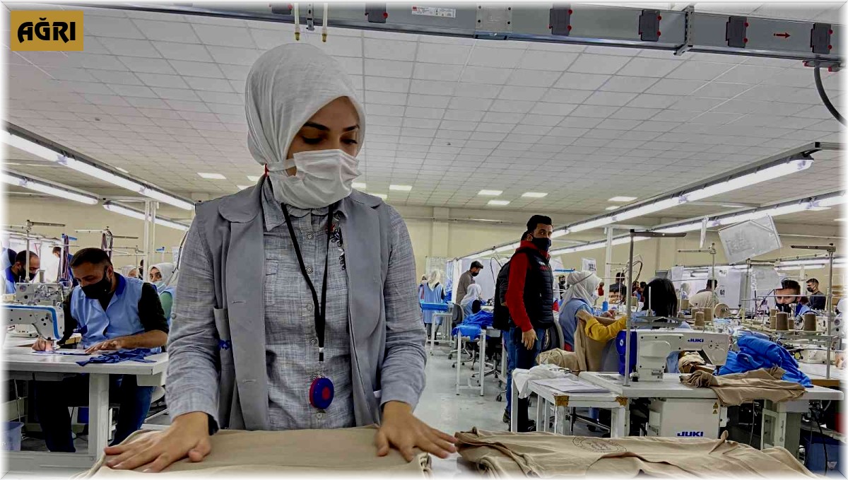 Ağrı’daki Tekstilkent’te üretilen ürünler dünyanın dört bir yanına gidiyor