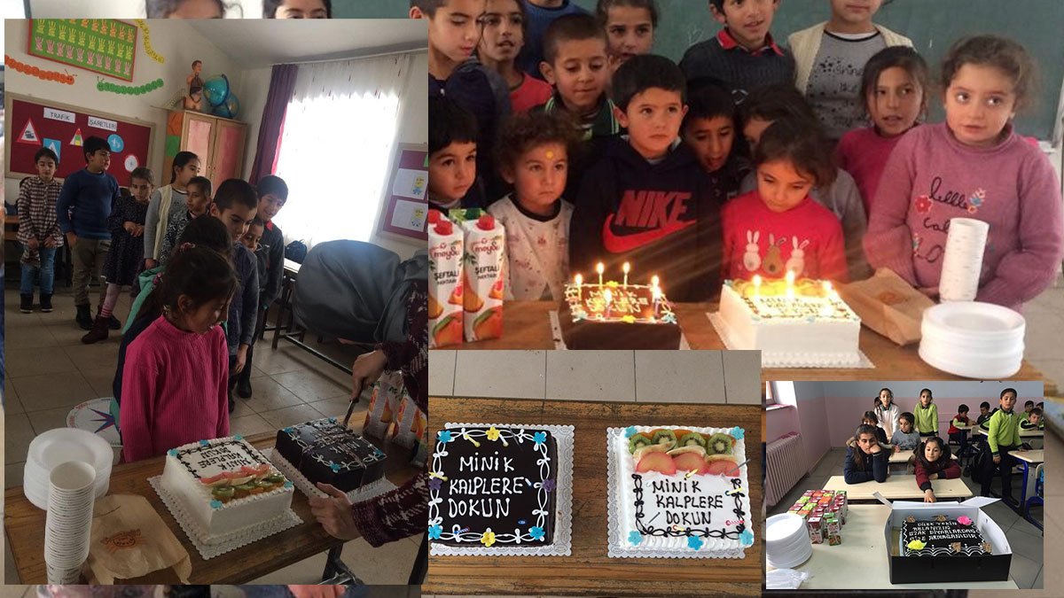 Ağrılı CAFER CANŞİ'den Minik Öğrencilerle Toplu DOĞUM GÜNÜ Kutlaması!...