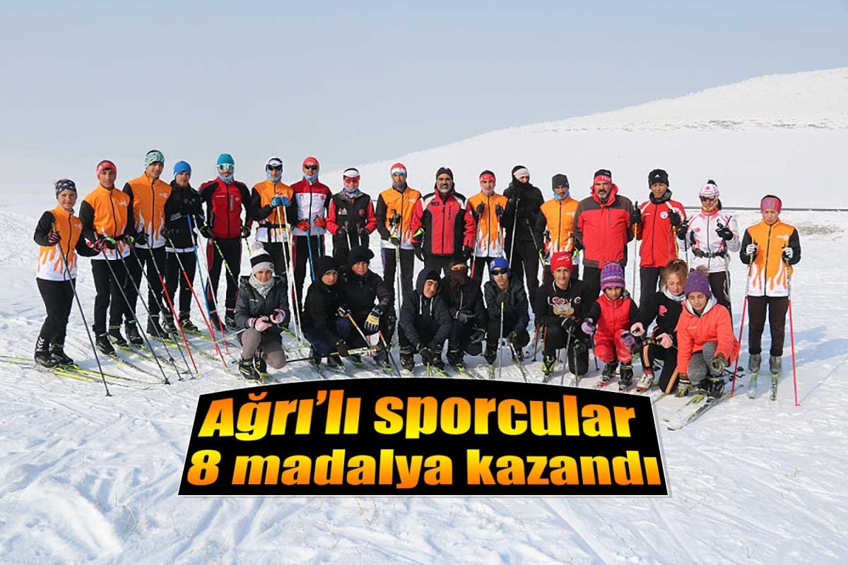 Ağrılı Kayakçılar Bitlis’ten 8 Madalyayla Döndü