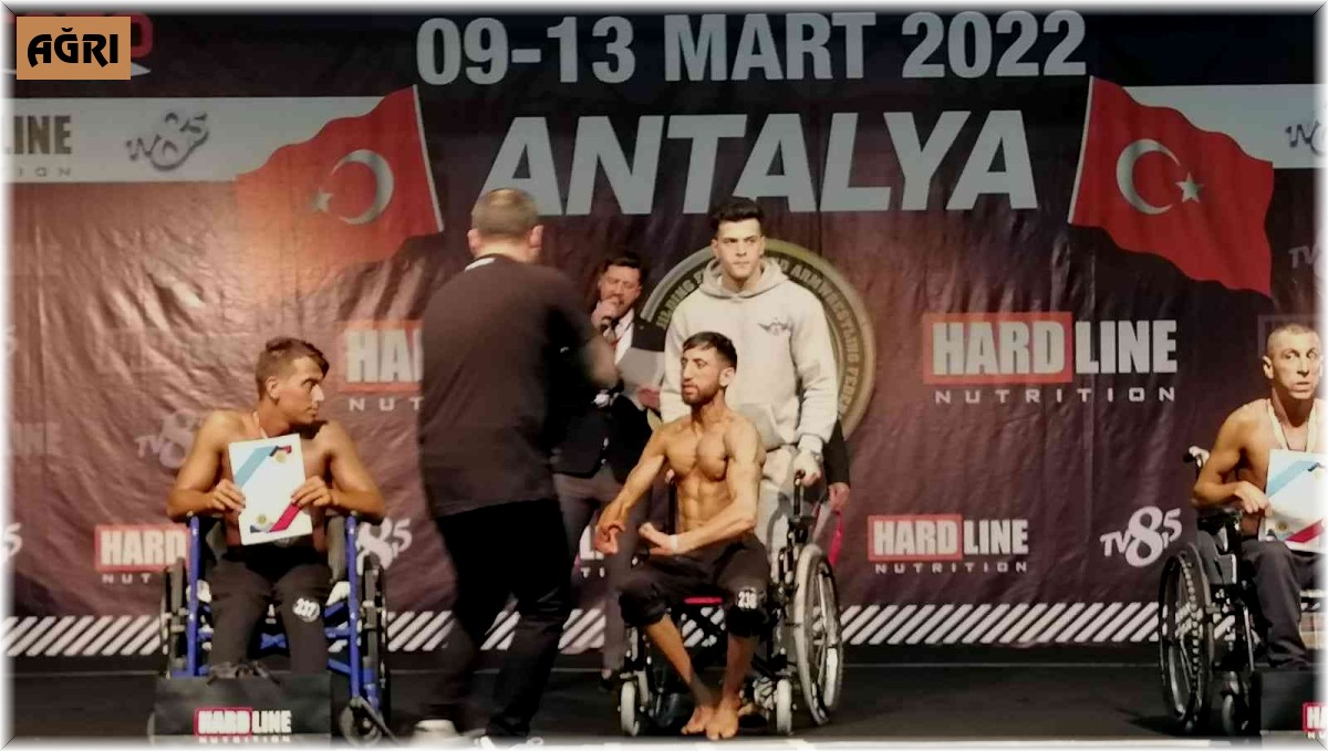 Ağrılı sporcu Türkiye şampiyonu oldu