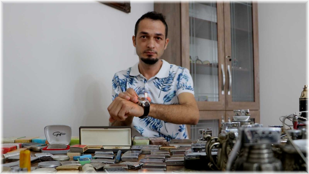 Ağzına sigara dahi sürmedi ama 20 yılda 350 çakmak topladı