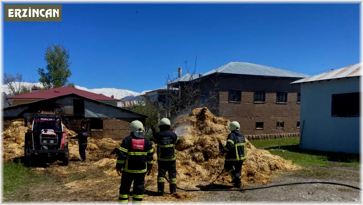 Ahırda çıkan yangın büyümeden söndürüldü