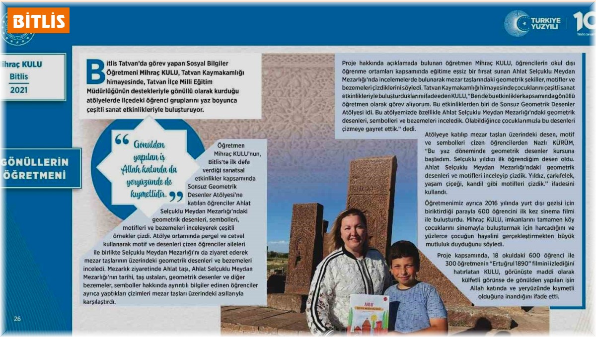 "Ahlat Selçuklu Meydan Mezarlığı Rehber ve Etkinlik" kitabı ilk 20'de yer aldı