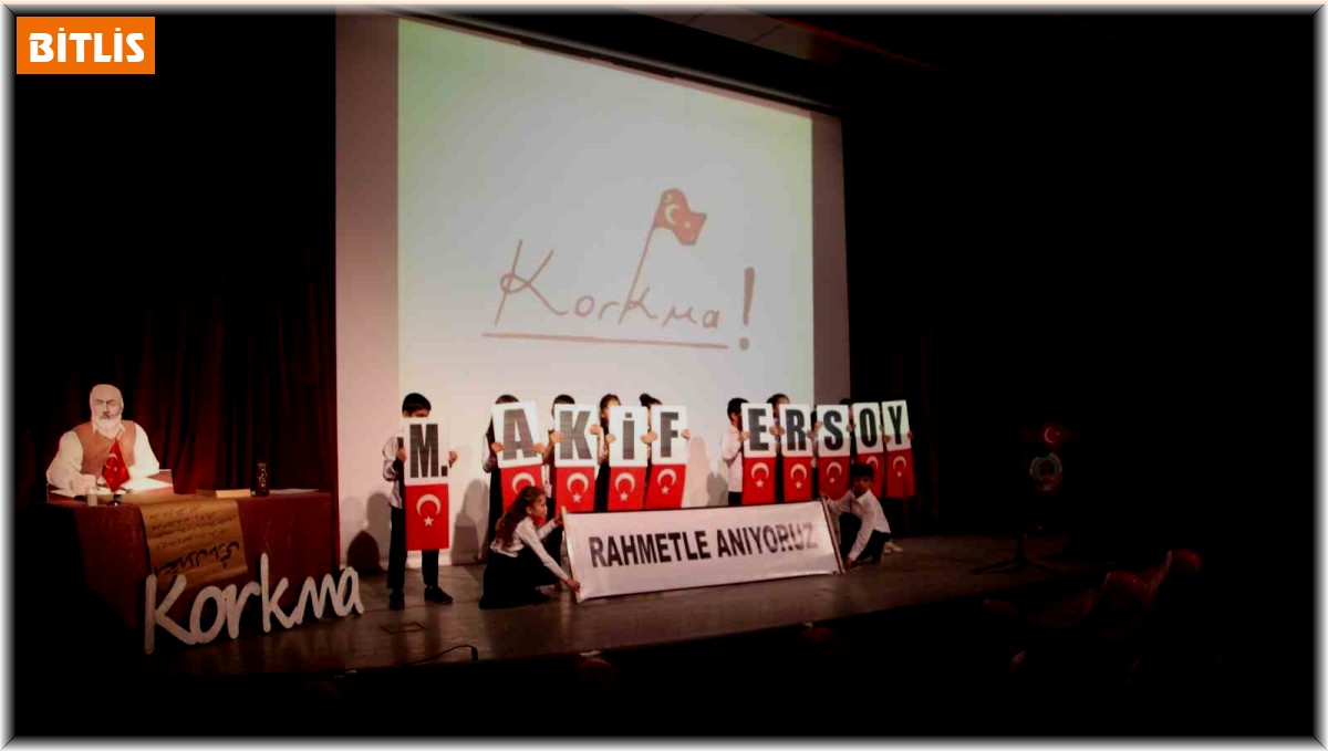 Ahlat'ta 12 Mart İstiklal Marşı'nın Kabulü ve Mehmet Akif Ersoy'u Anma programı