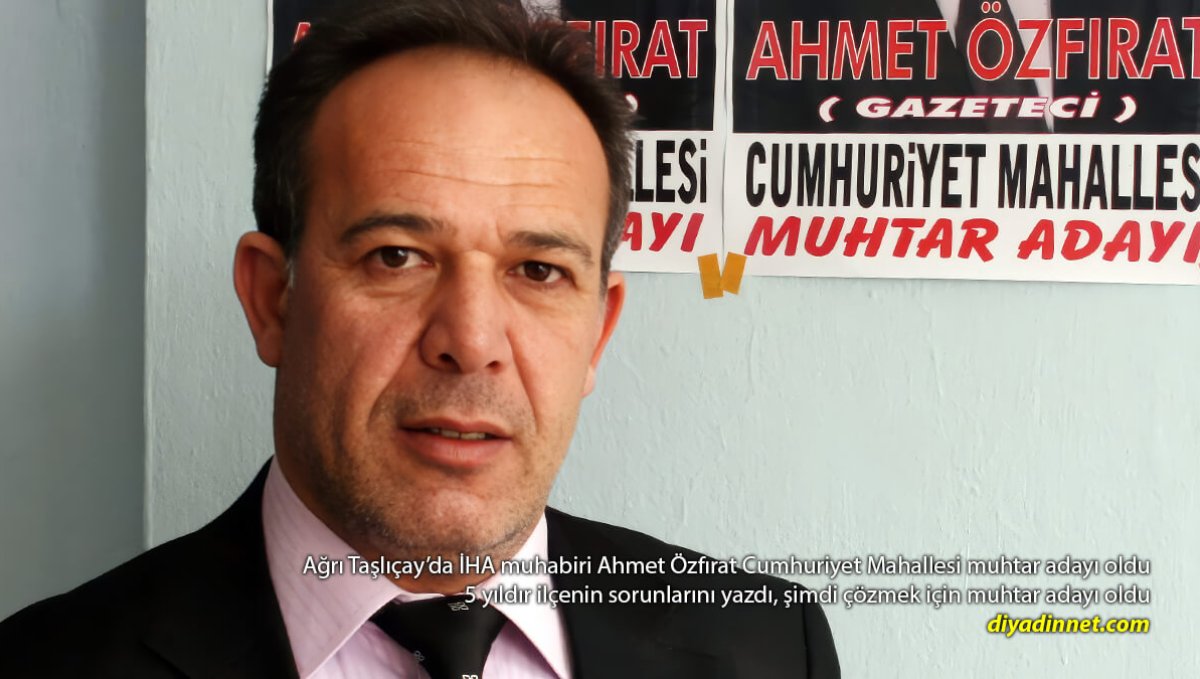 'Ahmet Özfırat' Mahallenin Sorunlarını Yıllarca Yazdı, Şimdi Çözmek İçin Muhtar Adayı Oldu