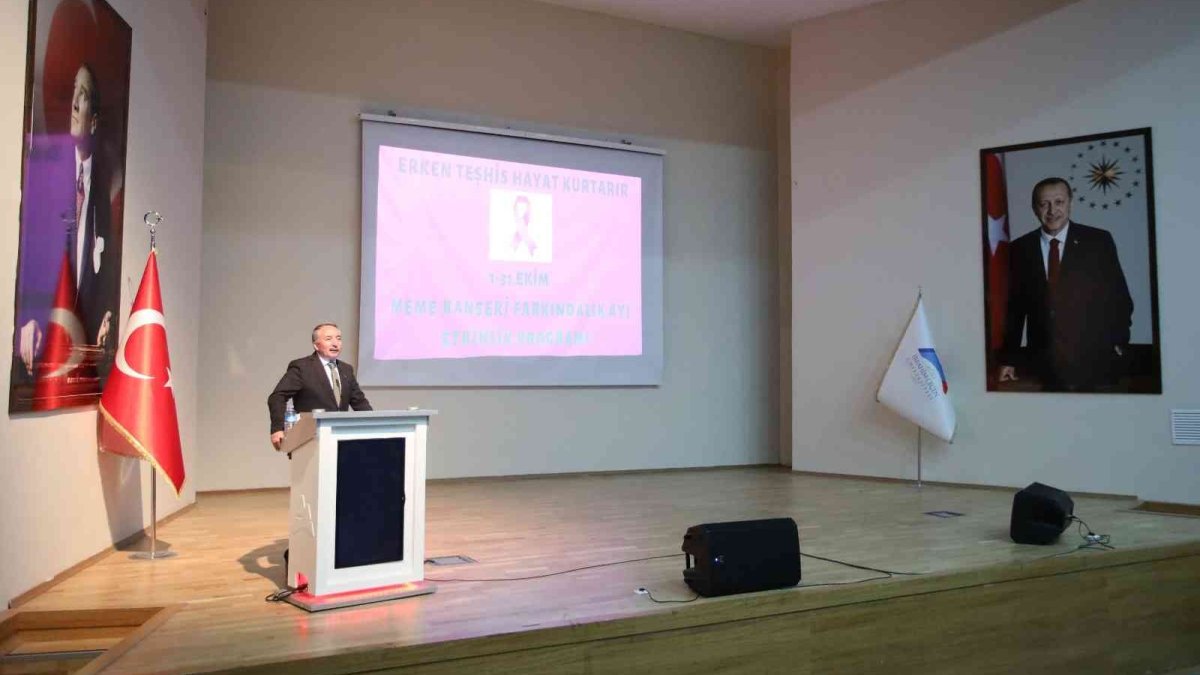 AİÇÜ'de "Erken Teşhis Hayat Kurtarır" konferansı düzenlendi