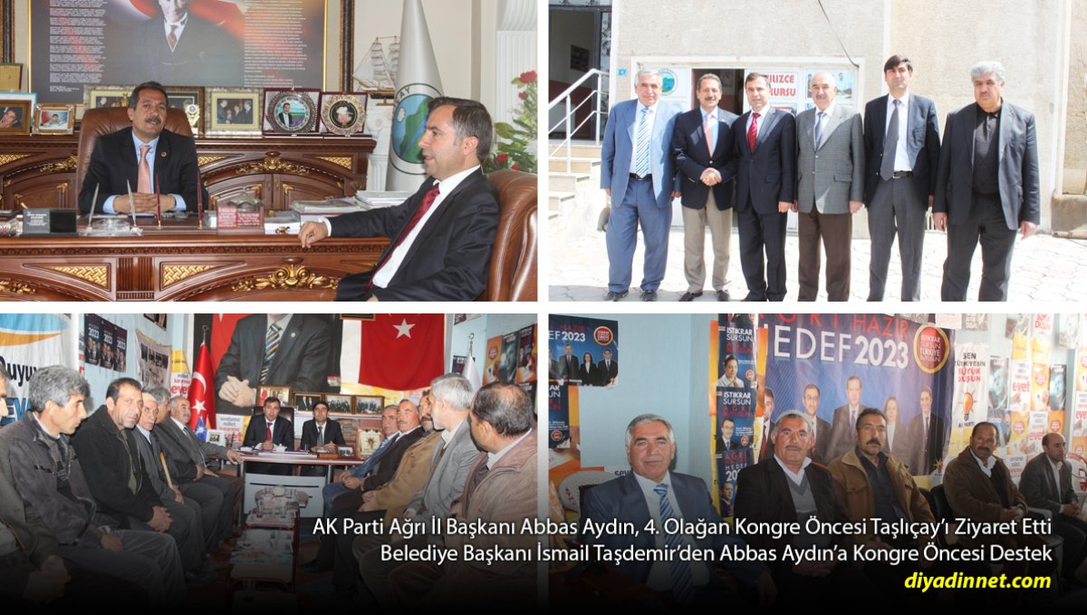 AK Parti Ağrı İl Başkanı Abbas Aydın'dan Taşlıçay'a Kongre Öncesi Destek Ziyareti