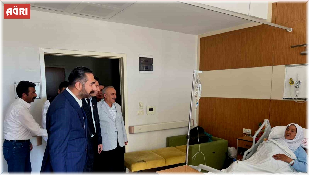 AK Parti Ağrı Merkez İlçe Başkanı Ömer Tahtalı, hastaları ziyaret etti