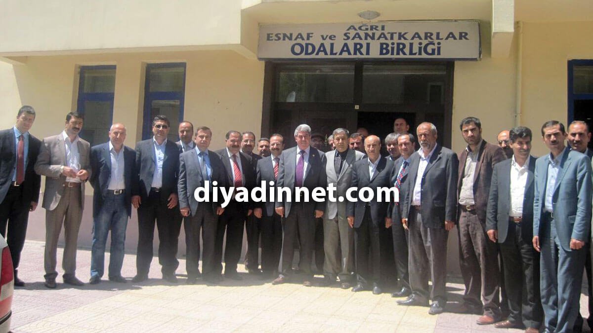 AK Parti Ağrı Milletvekili Abdulkerim Aydemir, ESOB Başkanı Hayati Aydemir'i ziyaret etti