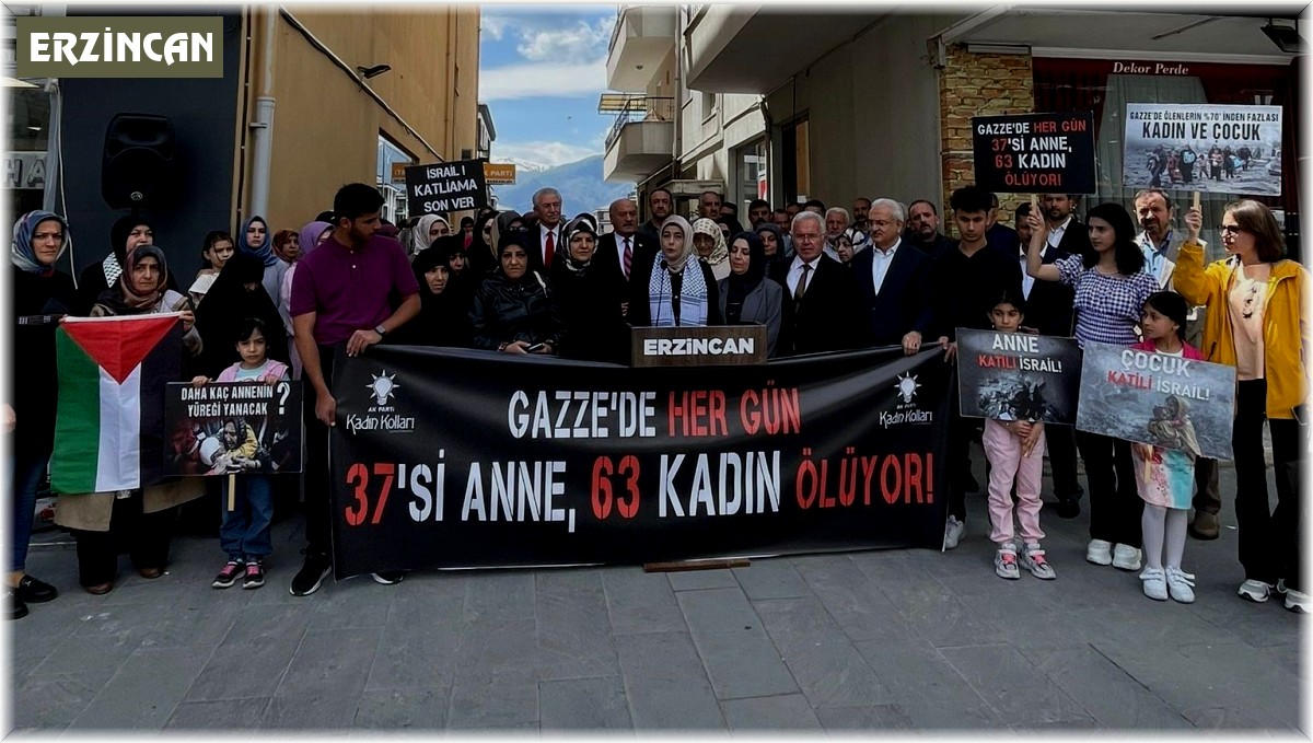 AK Partili kadınlar, Gazzeli anneler için açıklama yaptı