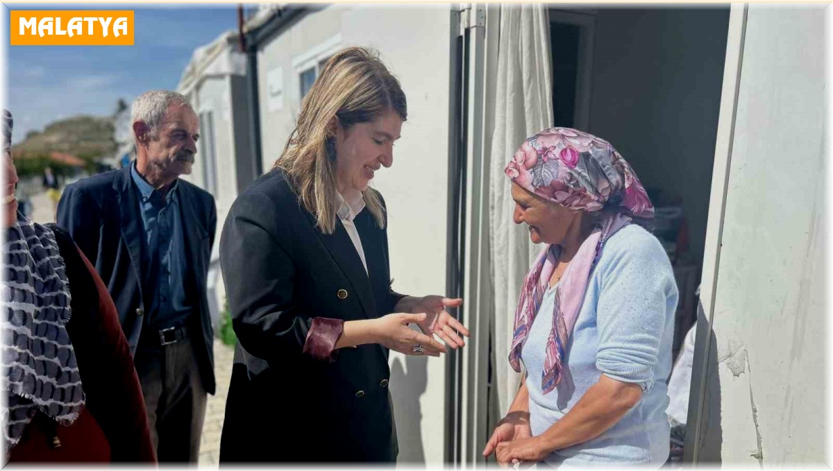 AK Partili Ölmeztoprak'tan konteyner kente ziyaret