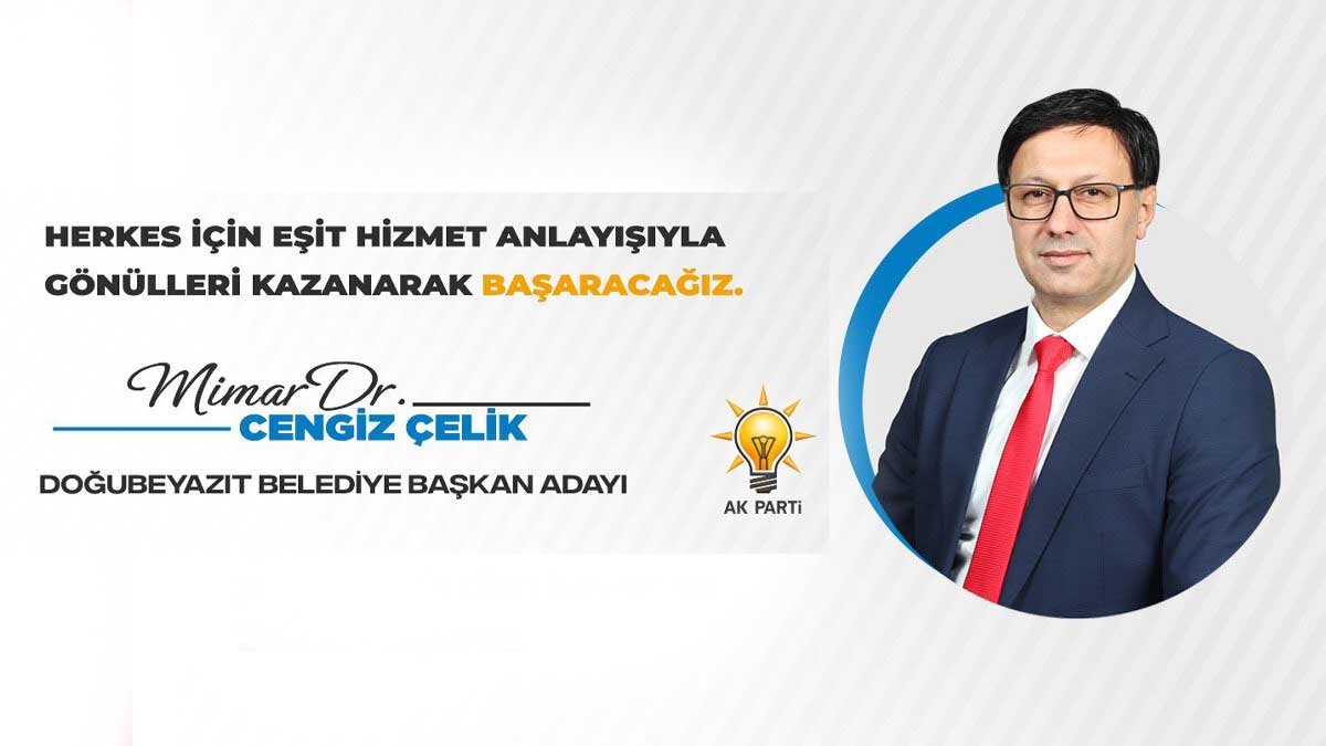 AK Parti’nin Doğubayazıt adayı Mimar Dr. Cengiz Çelik, mahalle mahalle gezerek vatandaşlarla buluşuyor