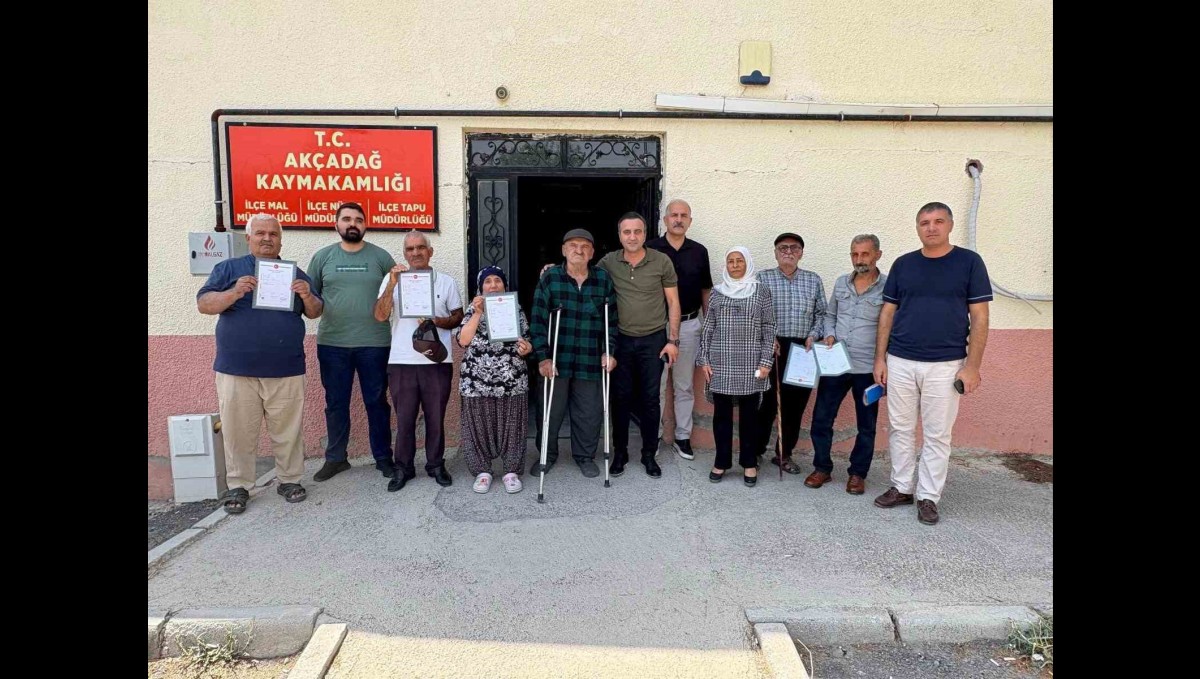Akçadağ'da 28 yıllık tapu hasreti sona erdi