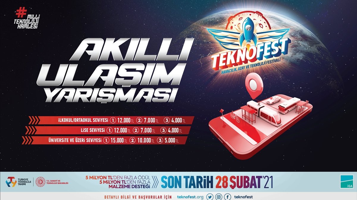 Akıllı ulaşımda "sınırları zorlayan projeler" TEKNOFEST'te yarışacak