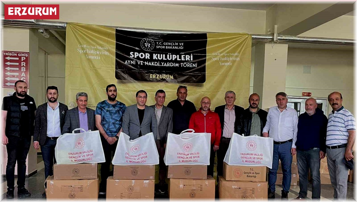 Amatör sporculara malzeme desteği