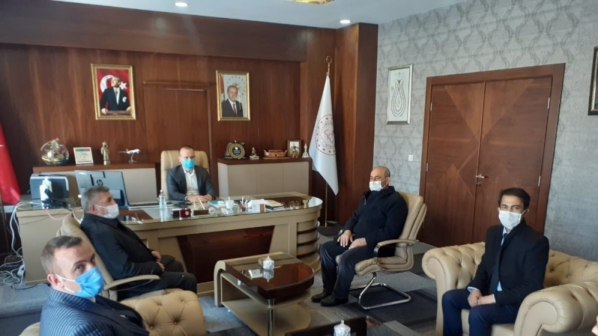 Anadolu Ölümsüz Kahramanlar Federasyonu Genel Başkanı Çelebi'den, Ağrı Milli Eğitim Müdürü Tekin'e ziyaret