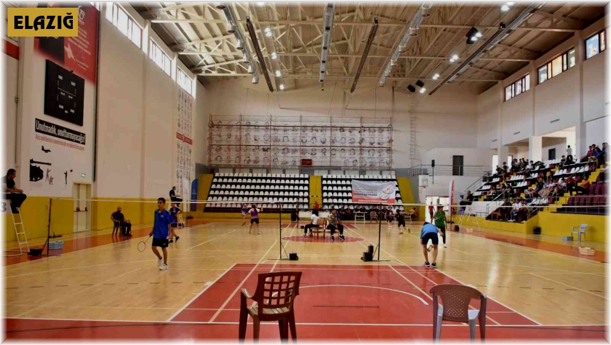 Analig badminton çeyrek finalleri Elazığ'da başladı