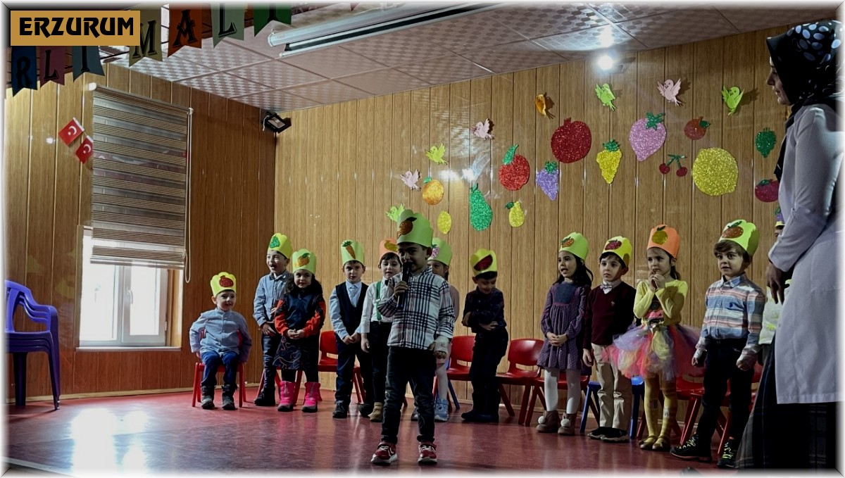 Anaokulu öğrencileri, Yerli Malı Haftasını kutladı