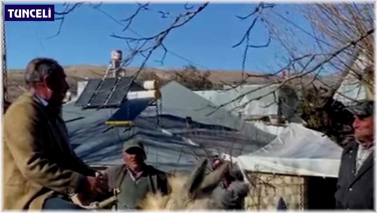 Arabanın çıkamadığı köye eşek sırtında giderek oy istedi