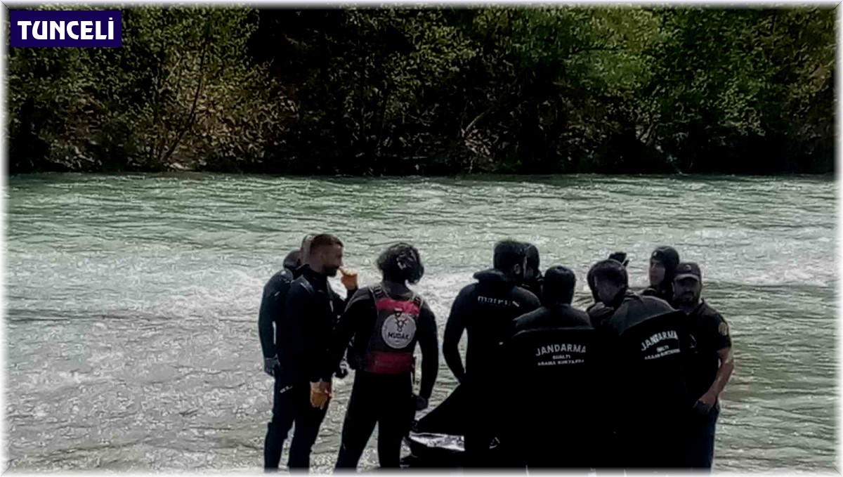 Araçlarıyla Munzur çayına düşerek kaybolan gençlerden birinin cansız bedenine ulaşıldı