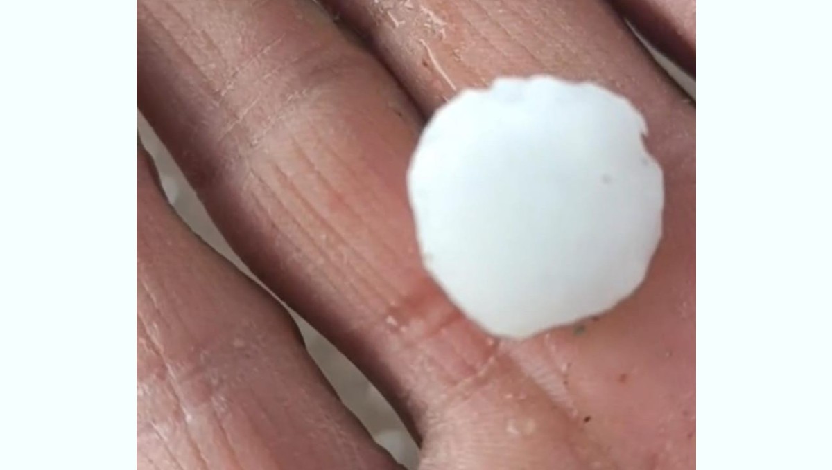 Arapgir'de dolu yağışı etkili oldu