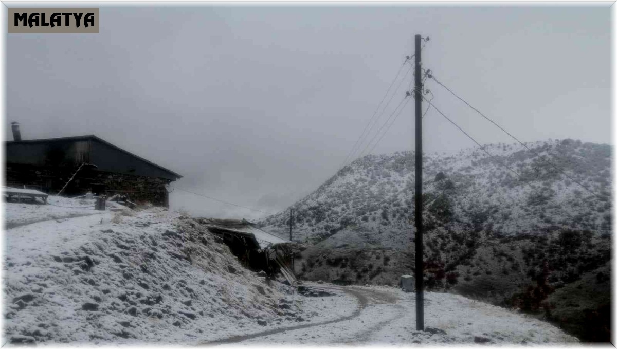 Arapgir'de kar etkili oldu