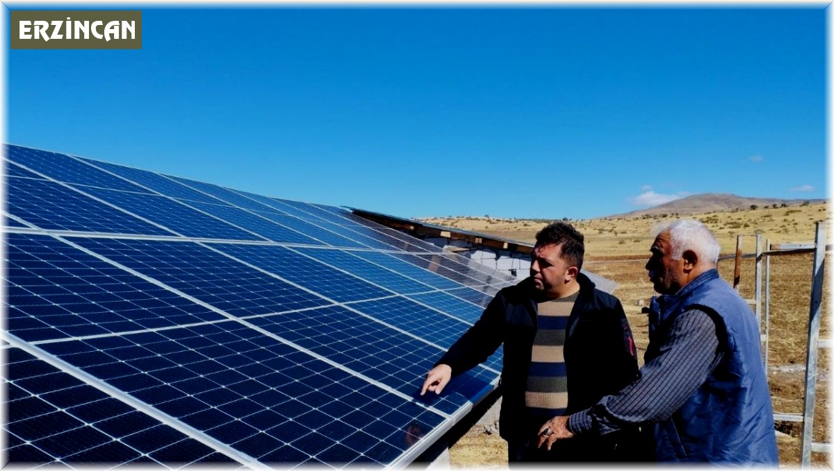 Arazisini düşük maliyetle sulamak için tarlasına güneş enerjisi kurdu