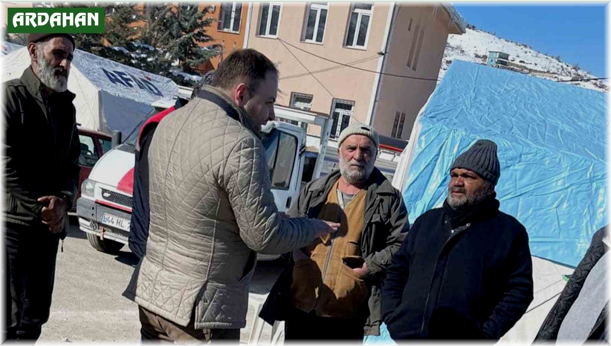 Ardahan AK Parti İl teşkilatı deprem bölgesinde