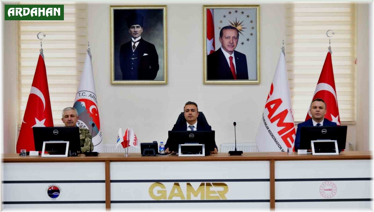 Ardahan'da Asayiş ve Koordinasyon toplantısı gerçekleştirildi