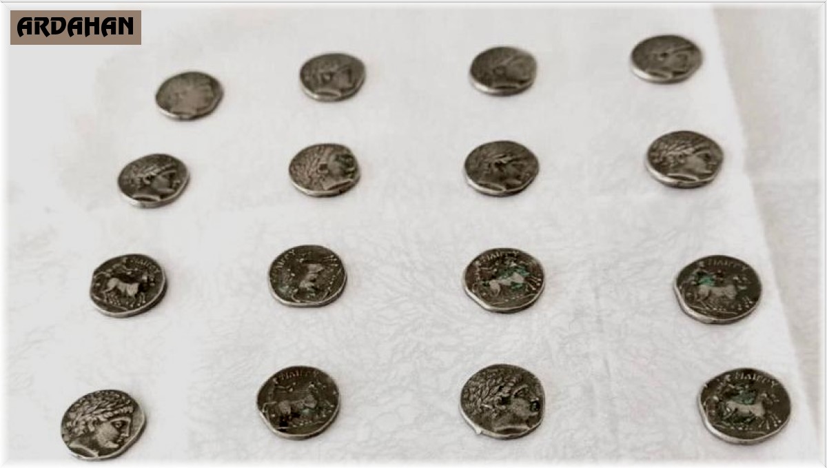 Ardahan'da Helenistik Dönem'e ait 20 sikke ele geçirildi