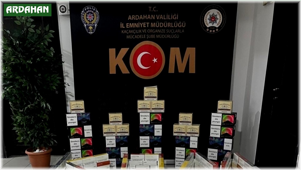 Ardahan'da kaçakçılık operasyonunda 2 kişi yakalandı