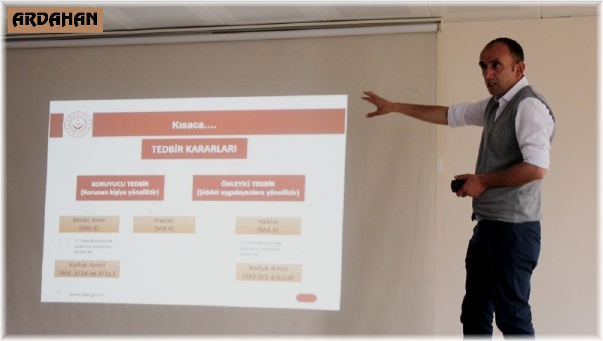 Ardahan'da kadına yönelik şiddetle mücadele il eylem planı tanıtıldı