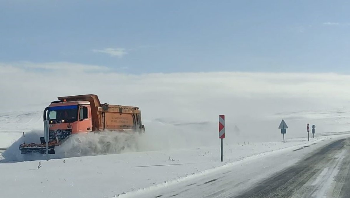 Ardahan'da kar ve tipi ulaşımı aksatıyor