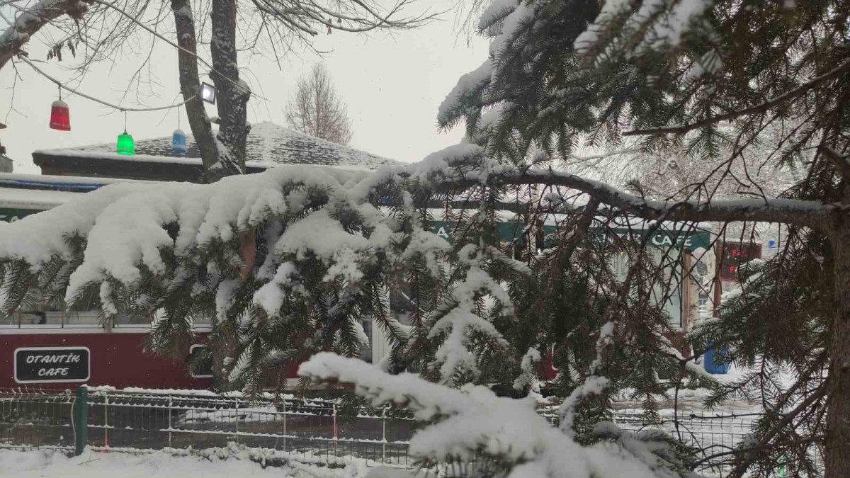 Ardahan'da karla gelen kartpostallık görüntüler