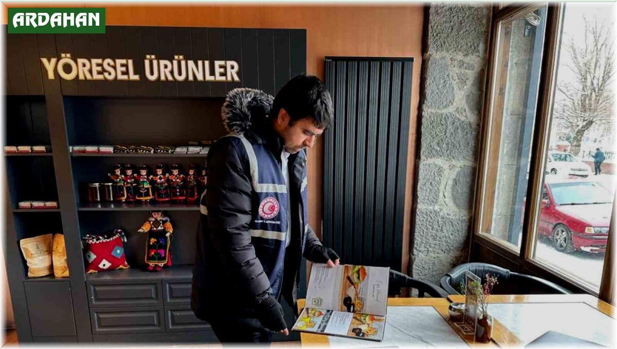 Ardahan'da Restoran ve kafelere 'fiyat listesi' denetimi